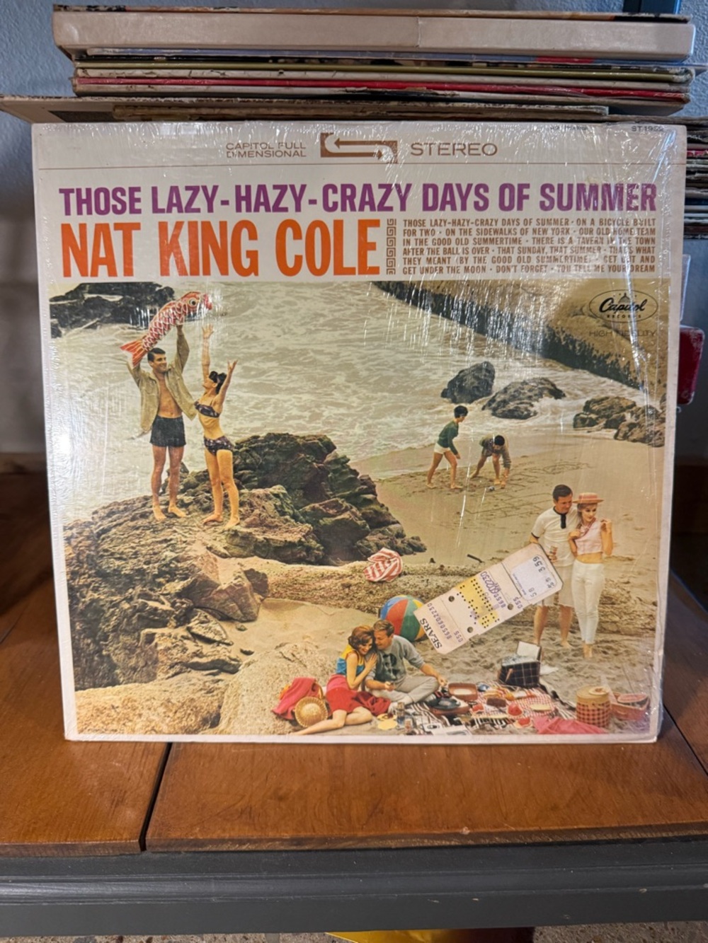 Vintage 60s Nat King Cole Vinyl Record Capitol Stereo Original Wrap and Tag